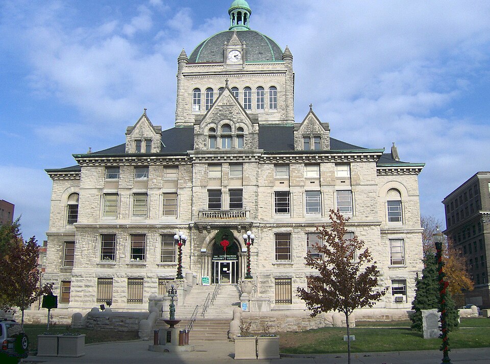 The old Fayette County Courthouse downtown